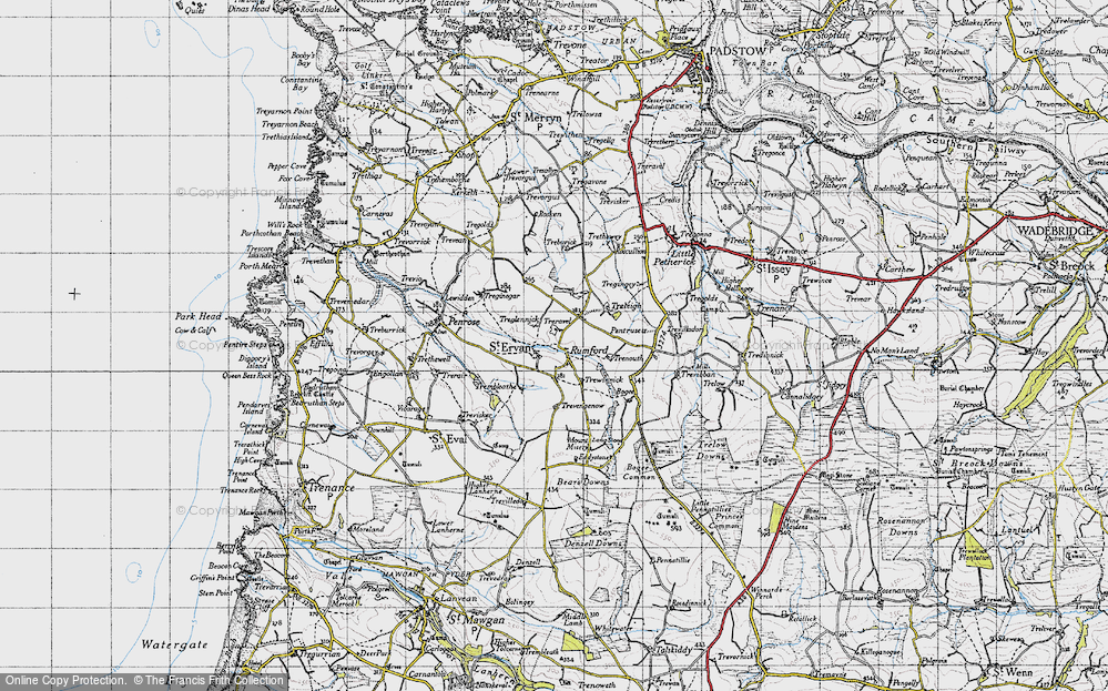 Old Map of St Ervan, 1946 in 1946