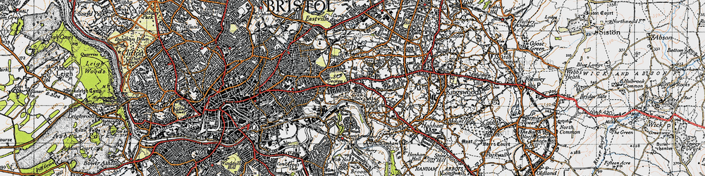 Old map of St George in 1946