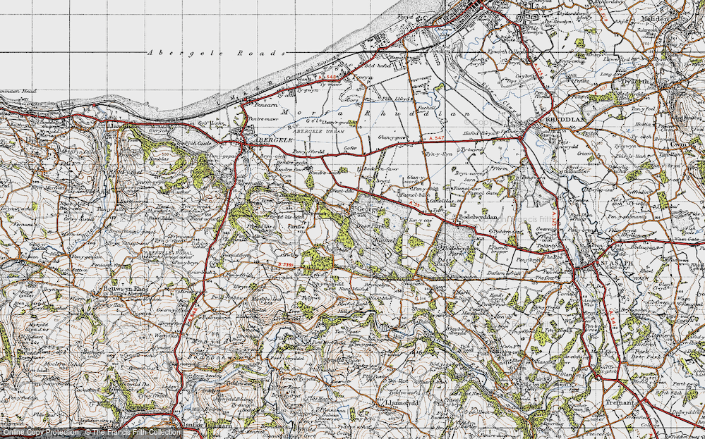 Old Map of St George, 1947 in 1947