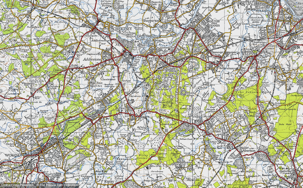 Old Map of St George's Hill, 1940 in 1940