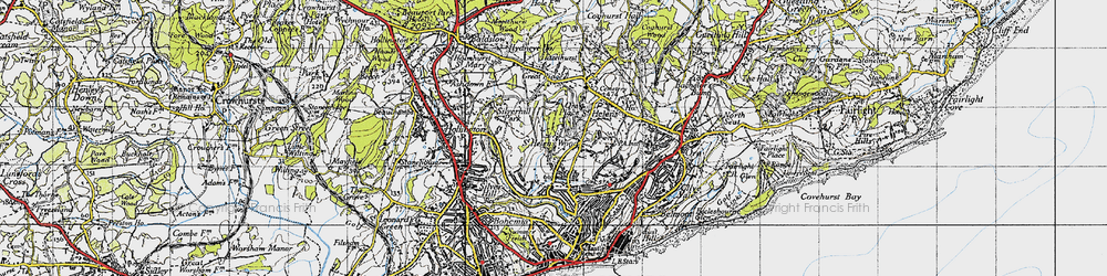 Old map of St Helen's Wood in 1940