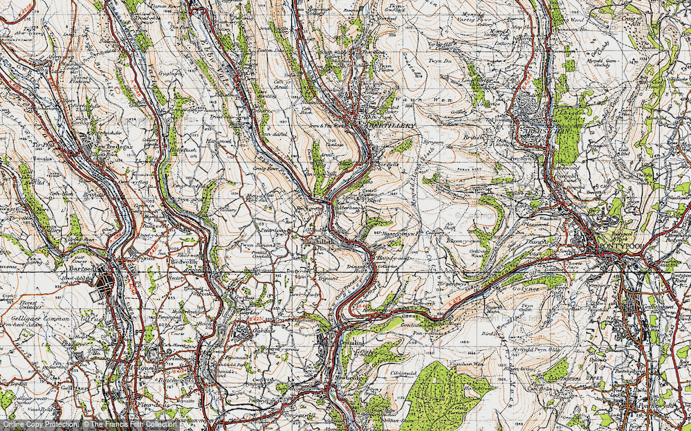 Old Map of St Illtyd, 1947 in 1947