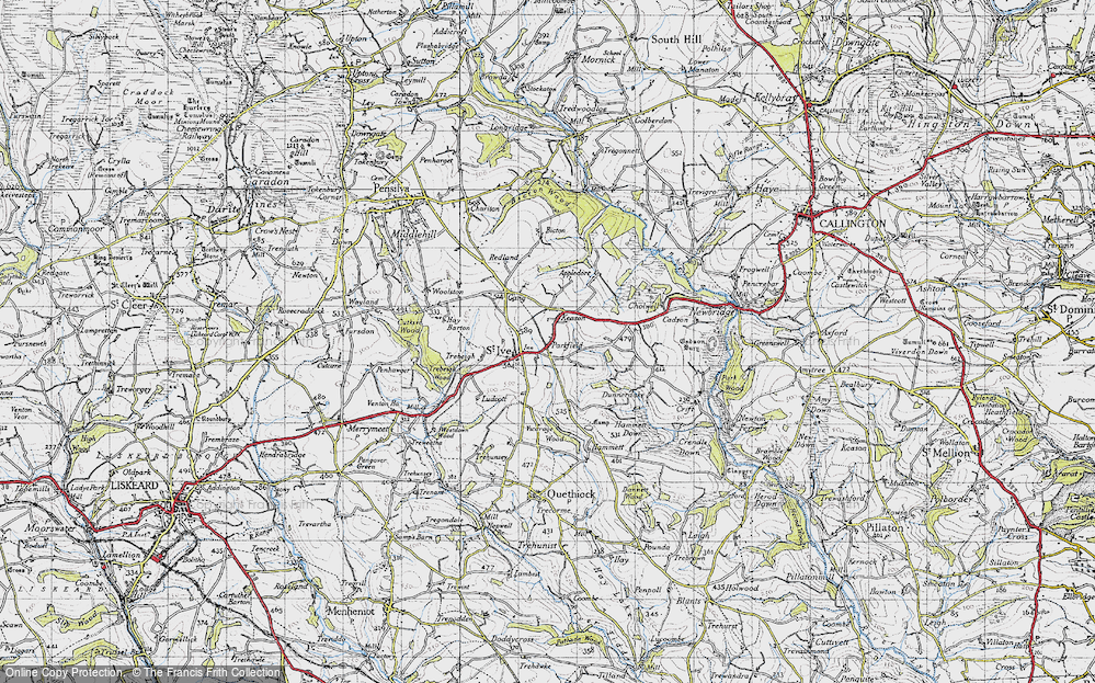 Old Map of St Ive Cross, 1946 in 1946