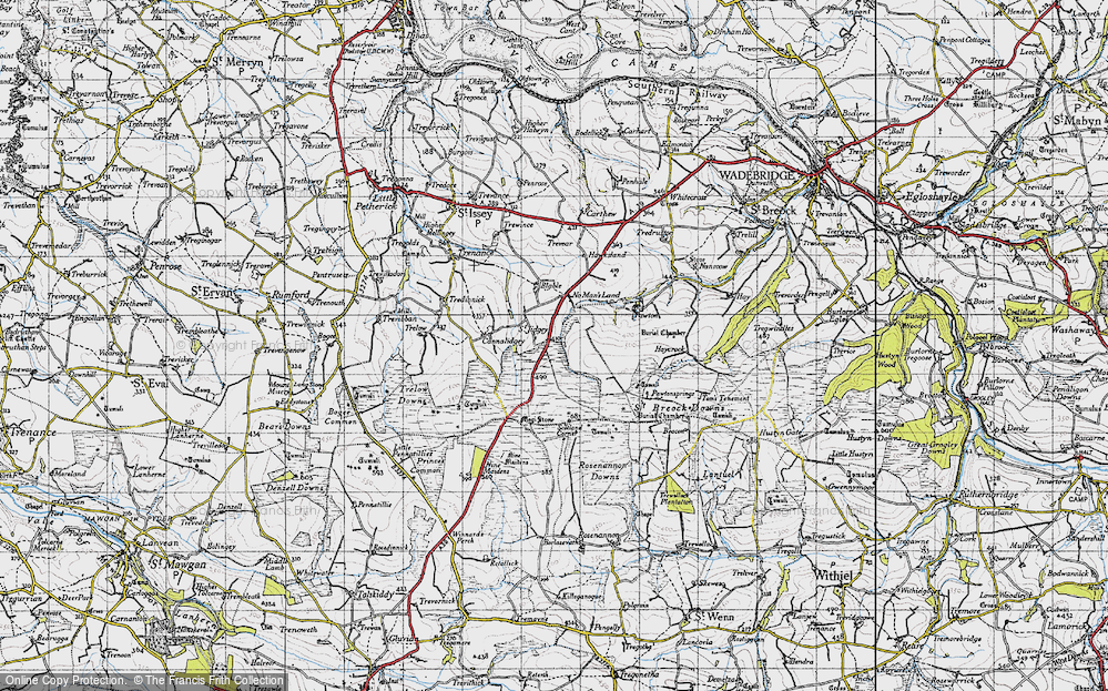 Old Map of St Jidgey, 1946 in 1946