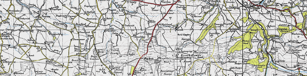 Old map of Blable Ho in 1946