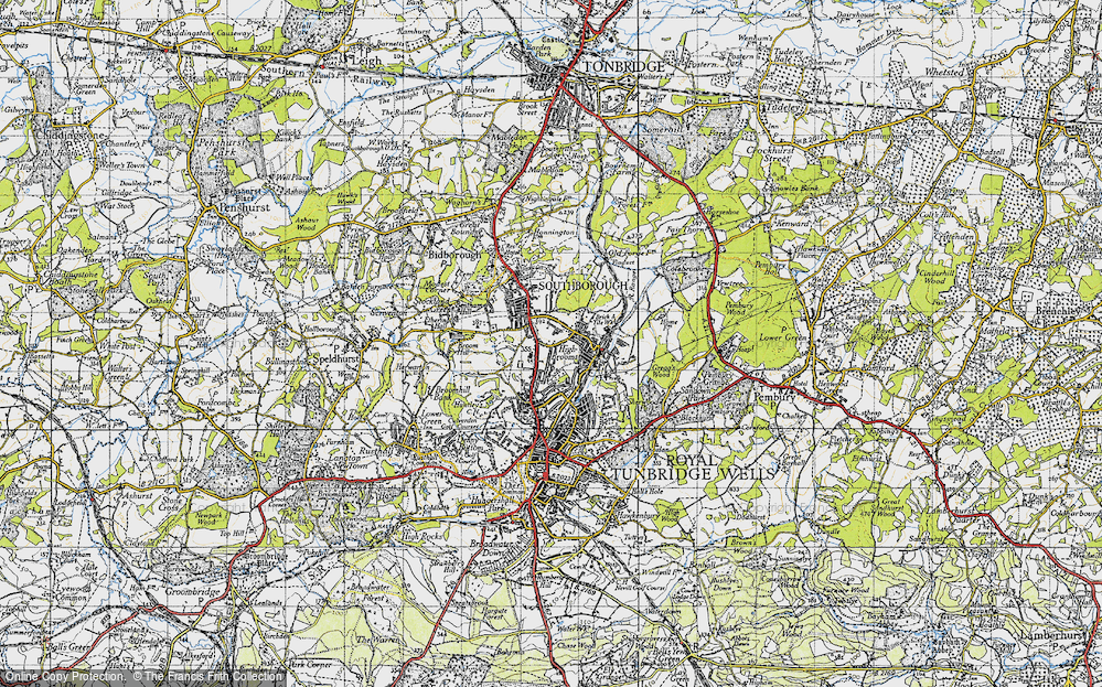 Old Map of St John's, 1946 in 1946