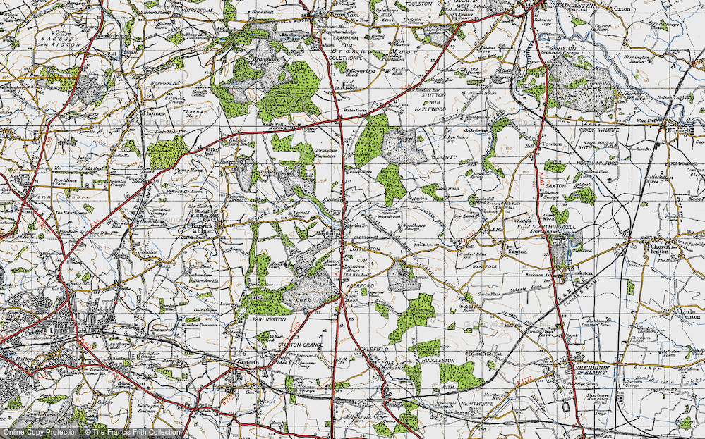 Old Map of St John's, 1947 in 1947