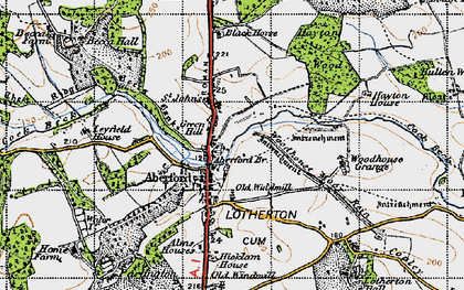 Old map of St John's in 1947
