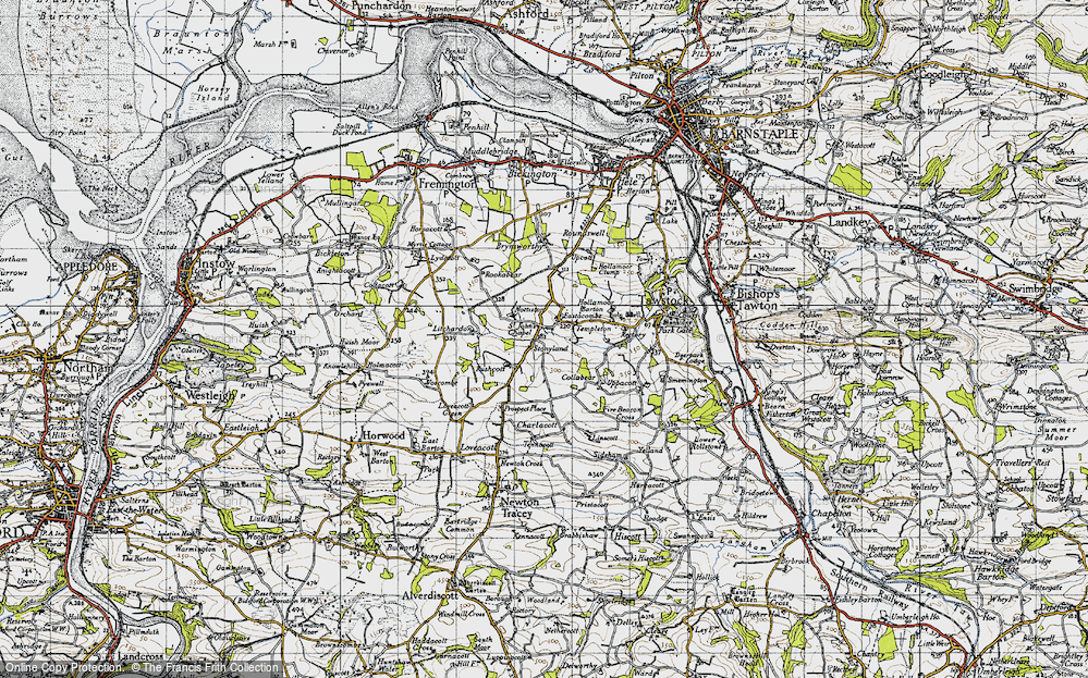 Old Map of St John's Chapel, 1946 in 1946