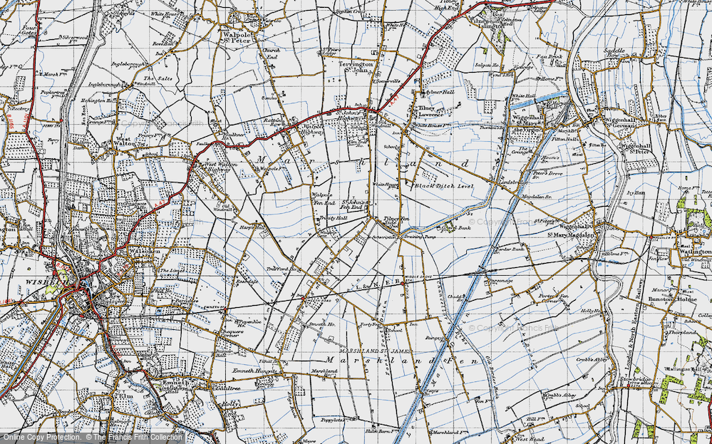 Old Map of St John's Fen End, 1946 in 1946