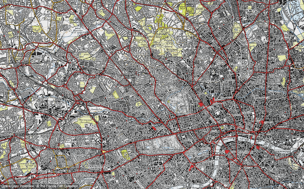 Old Map of St John's Wood, 1945 in 1945