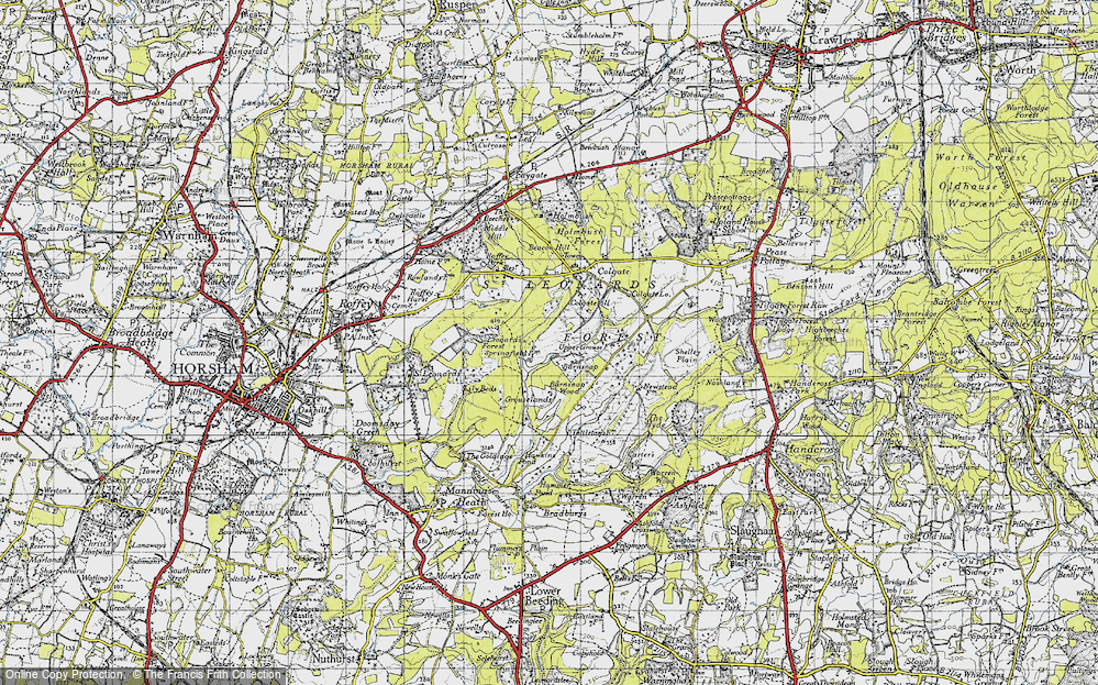 Old Map of St Leonard's Forest, 1940 in 1940