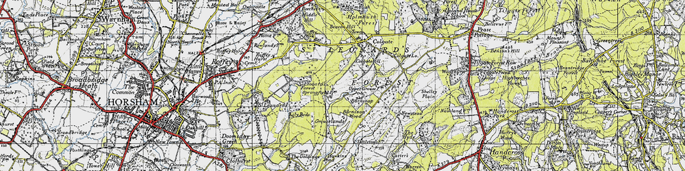 Old map of Barnsnap in 1940