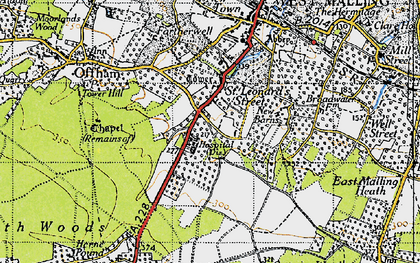 Old map of St Leonard's Street in 1946