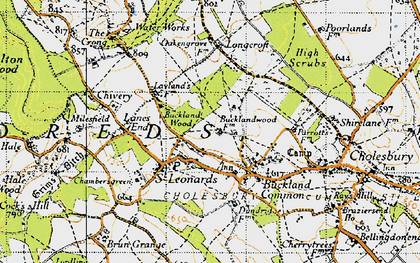 Old map of St Leonards in 1946
