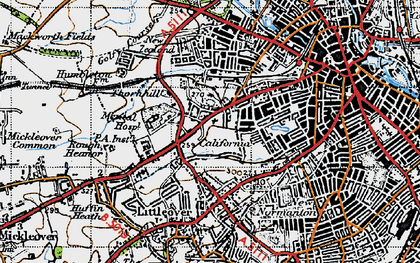 Old map of St Luke's in 1946