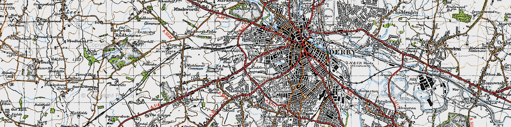Old map of St Luke's in 1946