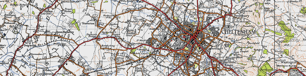 Old map of St Mark's in 1946