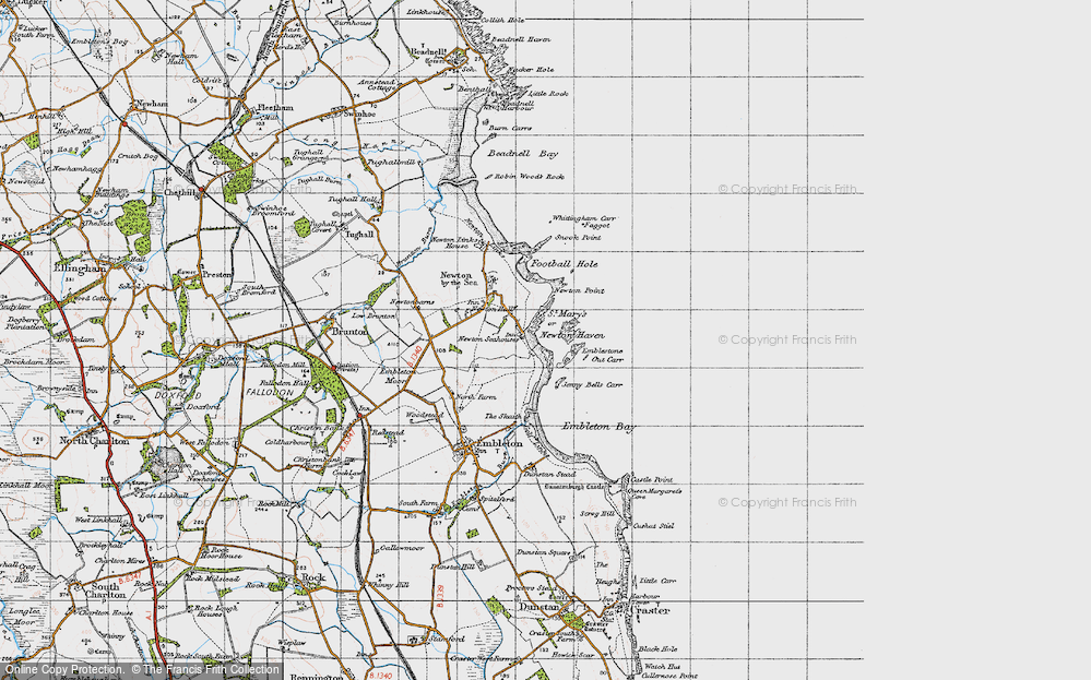 Old Map of St Mary's, 1947 in 1947
