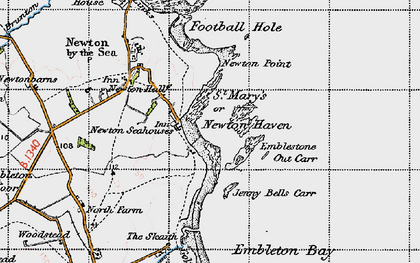 Old map of St Mary's in 1947