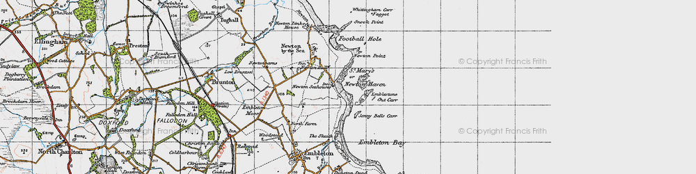 Old map of St Mary's in 1947