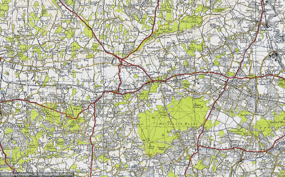 Old Map of St Mary's Platt, 1946 in 1946