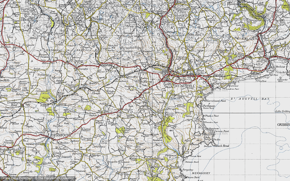 Old Map of St Mewan, 1946 in 1946