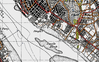 Old map of St Michael's Hamlet in 1947