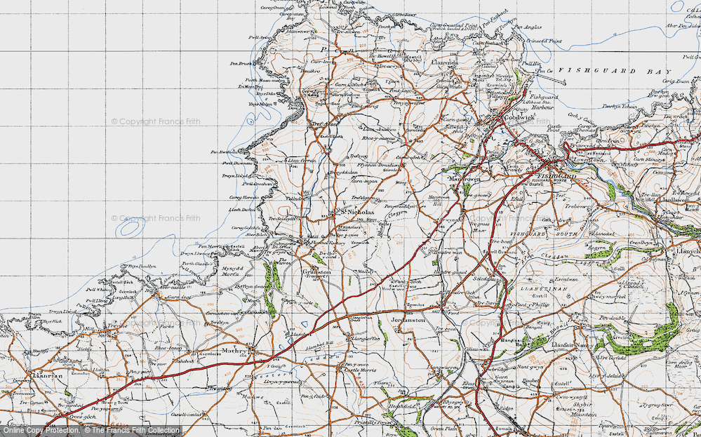 Old Map of St Nicholas, 1947 in 1947