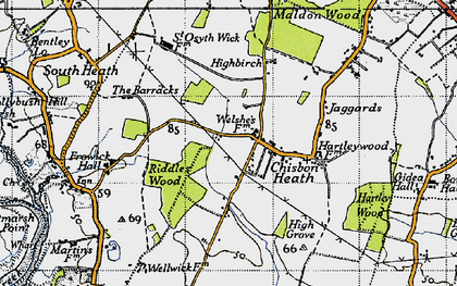 Old map of St Osyth Heath in 1946