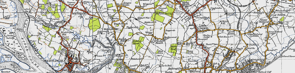 Old map of St Osyth Heath in 1946