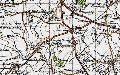 Old map of Gillow Manor in 1947