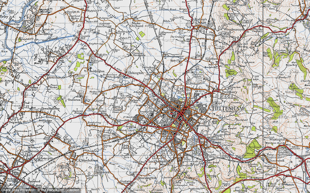 Old Map of St Peter's, 1946 in 1946