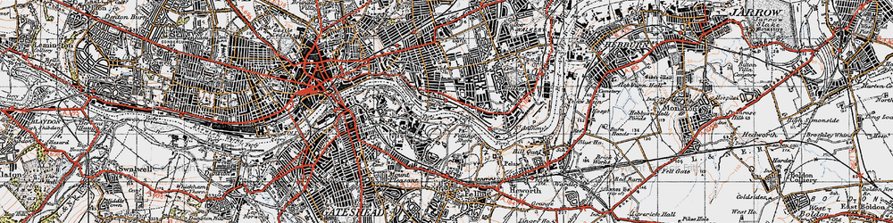 Old map of St Peter's in 1947