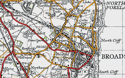 Old map of St Peters in 1947