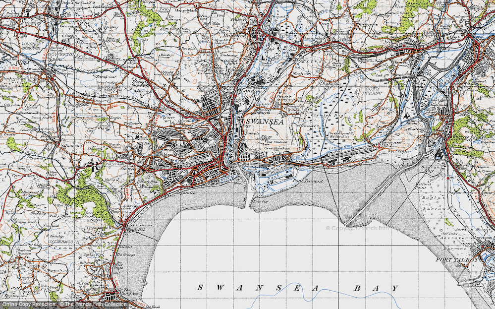 Old Map of St Thomas, 1947 in 1947