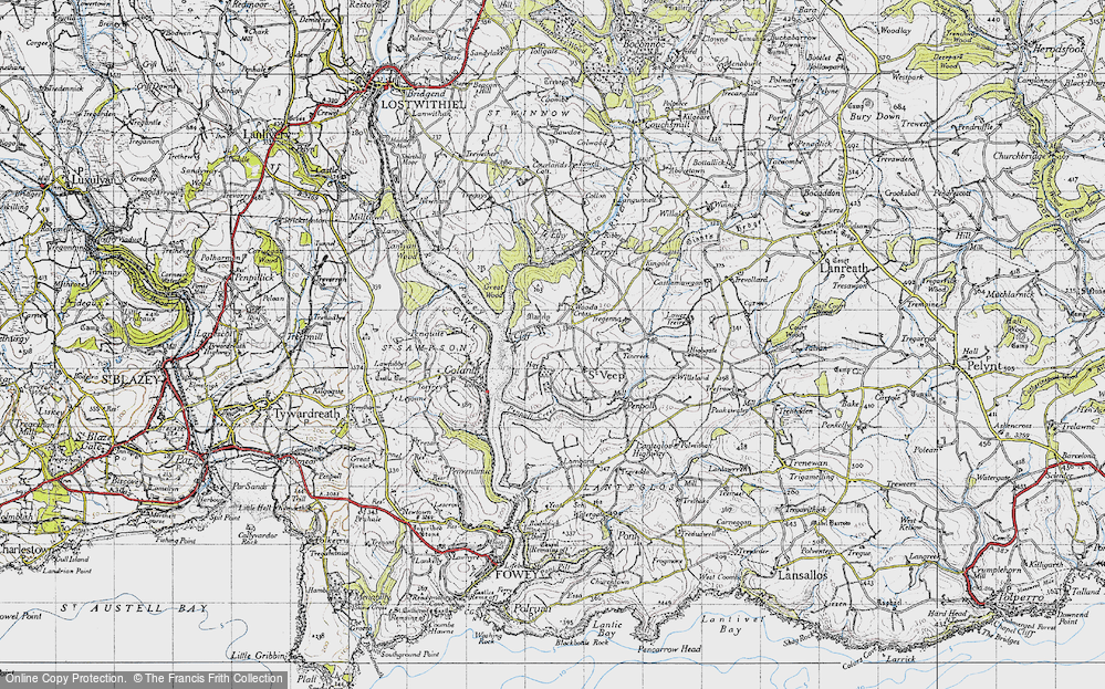 Old Map of St Veep, 1946 in 1946