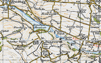 Old map of Stacey Bank in 1947