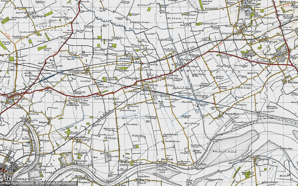 Old Map of Staddlethorpe, 1947 in 1947