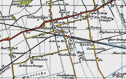 Old map of Staddlethorpe in 1947