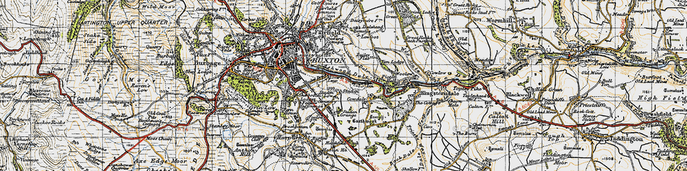 Old map of Staden in 1947