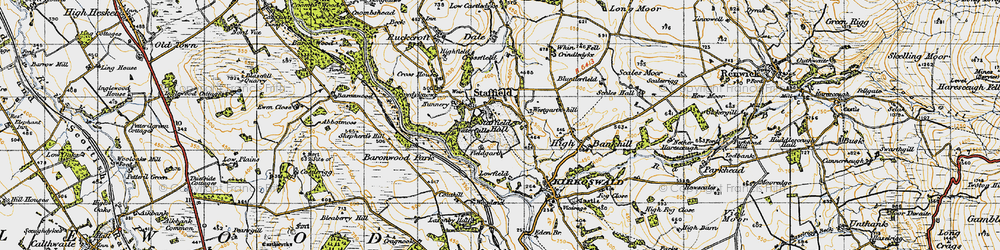 Old map of Baronwood Park in 1947