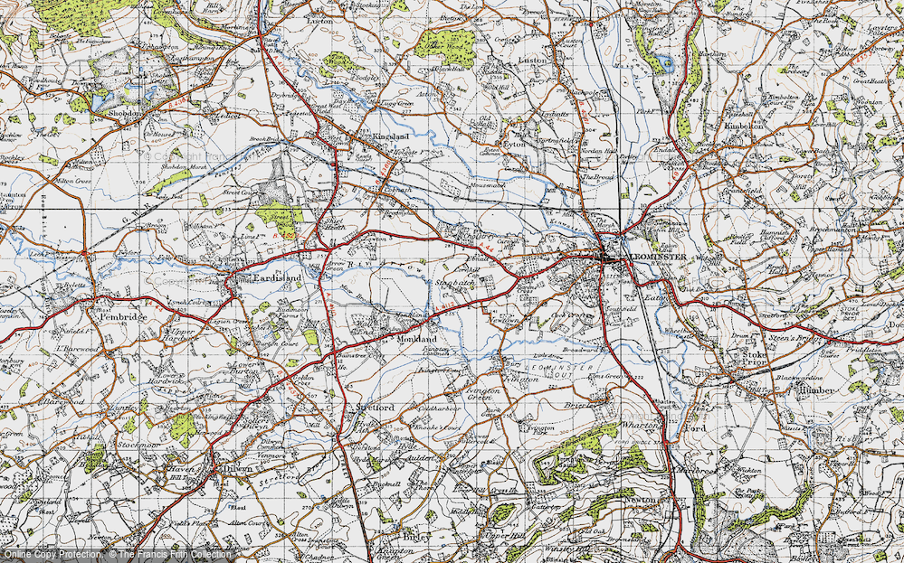 Old Map of Stagbatch, 1947 in 1947