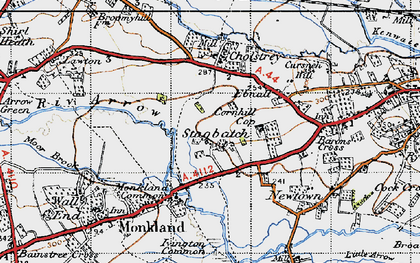 Old map of Stagbatch in 1947