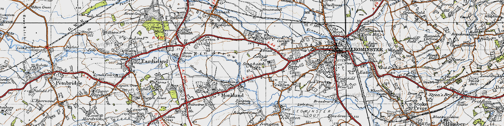 Old map of Stagbatch in 1947