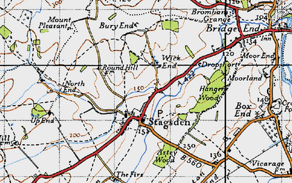 Old map of Astey Wood in 1946