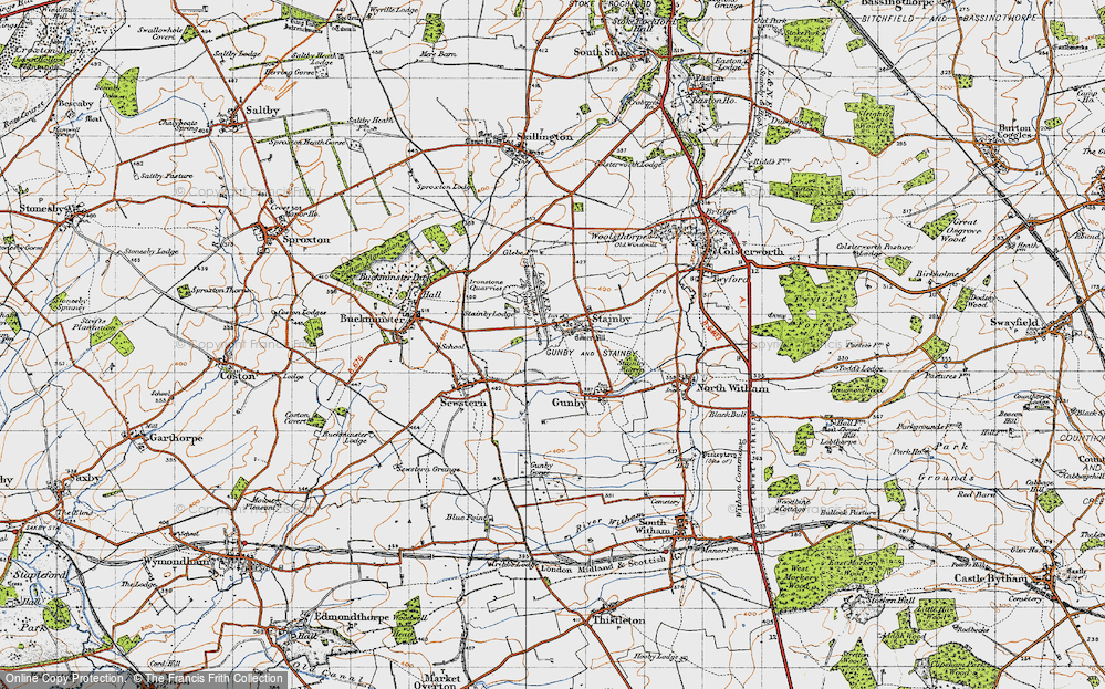 Old Map of Stainby, 1946 in 1946