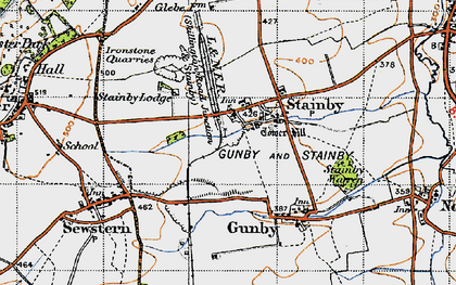 Old map of Stainby in 1946