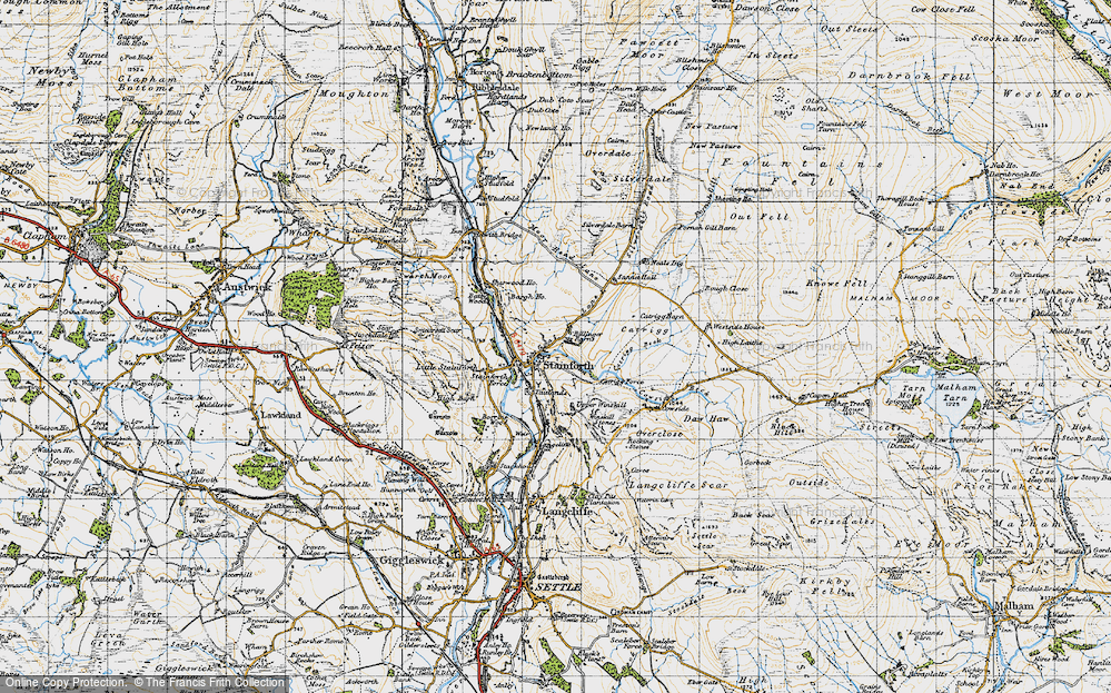 Old Map of Stainforth, 1947 in 1947