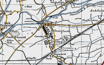 Old map of Stainforth in 1947